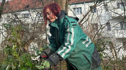 Gärtnerin-Azubi Cora K. findet es gut, etwas für die Natur zu tun.