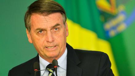 Jair Bolsonaro, Präsident von Brasilien, setzt auf Liberalisierung des Waffenrechts.