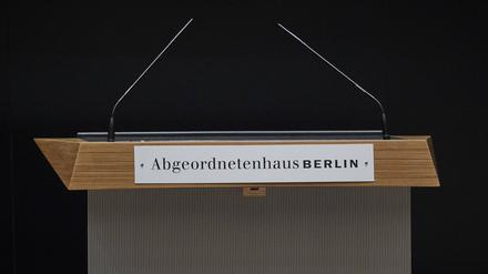  Berlin, Plenarsitzung des Abgeordnetenhauses. 