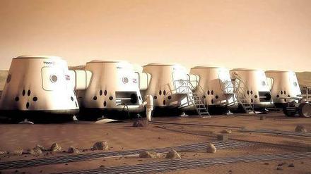 Das Dorf der Zukunft? In solchen sogenannten Living Units sollen die künftigen Marsbewohner leben. 
