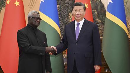 Der Premierminister der Salomonen Manasseh Sogavare näherte sich in seiner jetzigen Amtszeit China stark an.