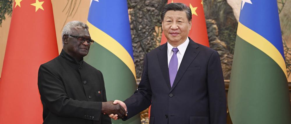 Der Premierminister der Salomonen Manasseh Sogavare näherte sich in seiner jetzigen Amtszeit China stark an.