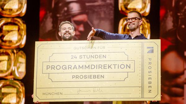 Nach einem Sieg bei «Joko & Klaas gegen ProSieben» dürfen die zwei für 24 Stunden das ProSieben-Programm gestalten. 