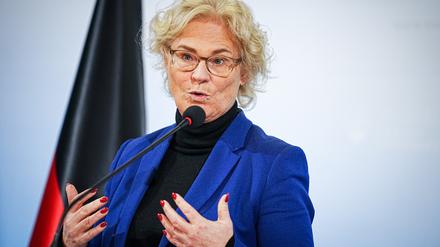Bundesverteidigungsministerin Christine Lambrecht (SPD)