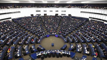 Plenarsaal des Europäischen Parlaments.