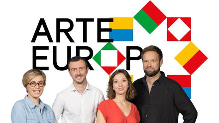 Das Moderationsteam von „Arte Europa“.