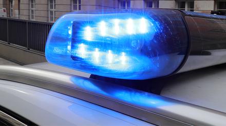 Blaulicht eines Polizeiwagens (Symbolbild)