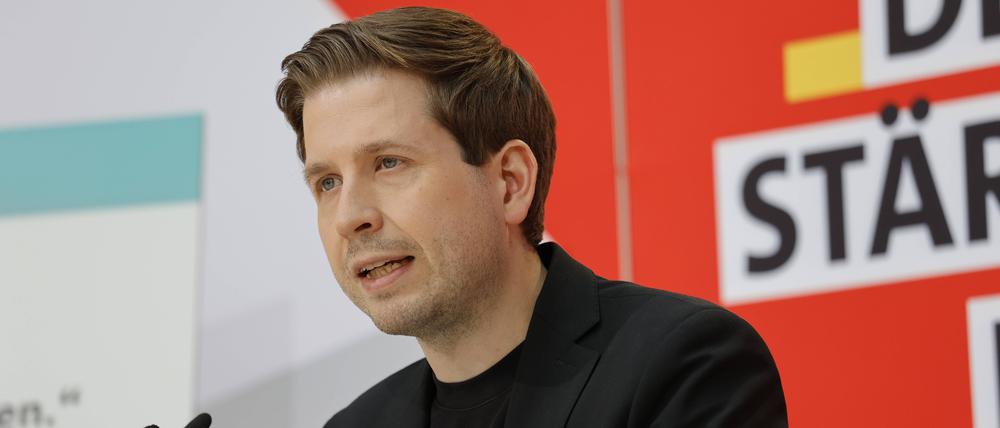 Kevin Kühnert, SPD, wurde Opfer einer russischen Cyberattacke. 