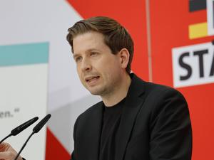 Kevin Kühnert, SPD, wurde Opfer einer russischen Cyberattacke. 