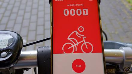 Die App DB Rad+, mit der man Kilometer sammeln und Prämien einlösen kann