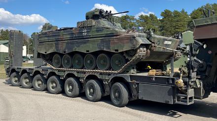 Ein Panzer vom Typ „Marder“.