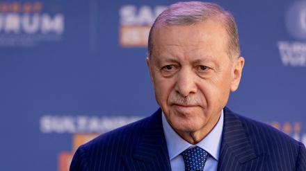 Erdogan während einer Kampagne zu den Lokalwahlen in Istanbul am 29. März 2024.