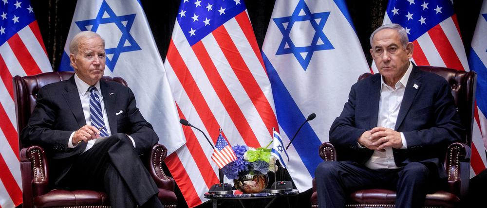 US-Präsident Joe Biden (links) und Israels Premierminister Benjamin Netanjahu haben ein schwieriges Verhältnis.