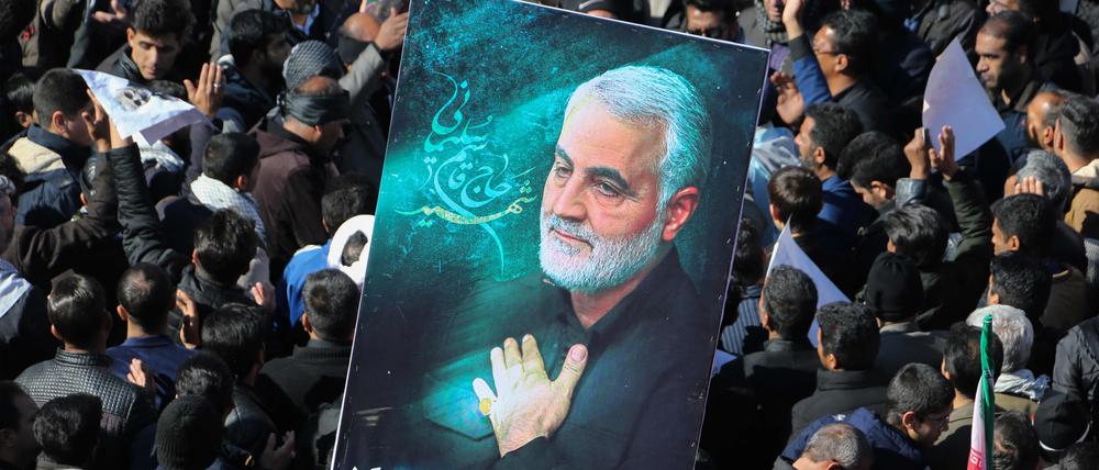 Die Beerdigung von Ghassem Soleimani am 7. Januar 2020. 