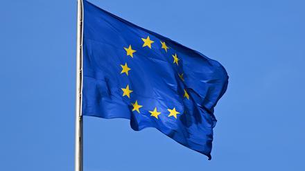 Die Flagge der EU. 