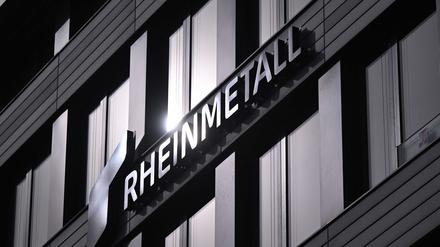 Das Logo von Rheinmetall.