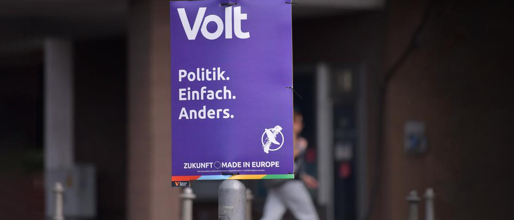 Volt ist in Deutschland in 61 Stadt- und Kommunalparlamenten vertreten. Für den Europawahlkampf hat die Partei große Pläne.
