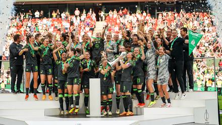 Die Wolfsburgerinnen kürten sich zum elften Mal zu Pokalsiegerinnen.
