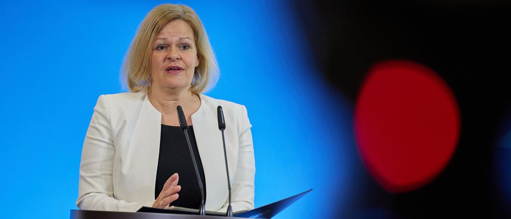 Nancy Faeser (SPD), Bundesinnenministerin.