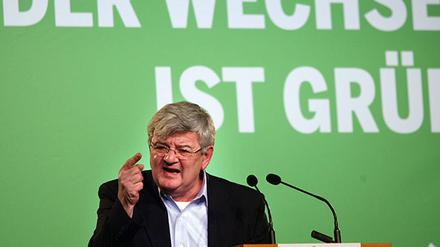 Joschka Fischer im Wahlkampf