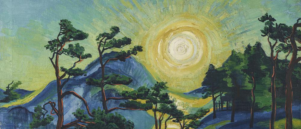 „Aufgehende Sonne“ von Max Pechstein aus dem Jahr 1933. 