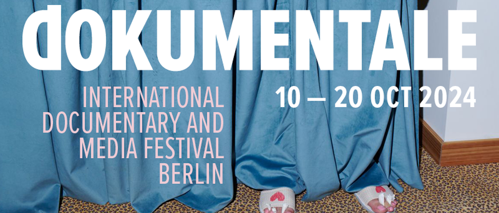Plakat des Berliner Filmfestivals Dokumentale, das im Oktober 2024 erstmals stattfindet.