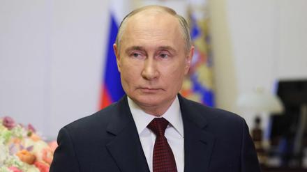 Wladimir Putin am 8. März 2024 in Moskau.