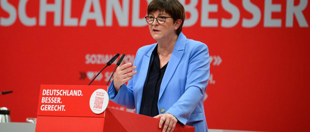 Co-Vorsitzende der SPD: Saskia Esken.