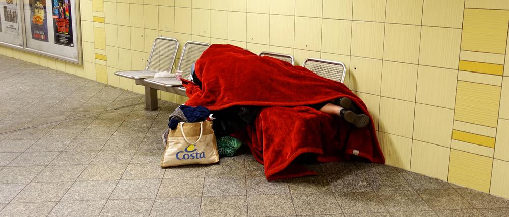 Obdachlose gehören in Berlin zum Stadtbild. 
