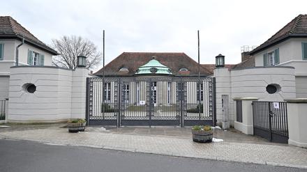 Gästehaus am Lehnitzsee im Potsdamer Stadtteil Neu Fahrland. Dort hatte ein Treffen radikaler Rechter stattgefunden.