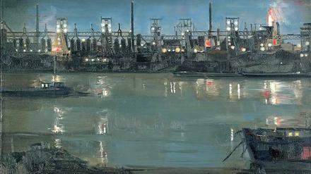 Wirtschaftswunderzeit. Richters Gemälde mit dem Hüttenwerk Rheinhausen von 1962 war eine Auftragsarbeit. 