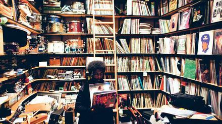 Der amerikanische Musiker Ahmir "Questlove" Thompson porträtiert für den "Dust &amp; Groove"-Bildband von Eilon Paz.