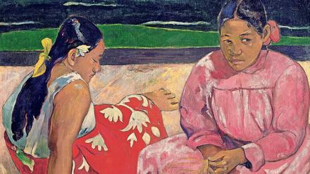 Föhliche Farben, gedämpfte Stimmung. Gauguins "Tahitianische Frauen" aus dem Jahr 1891.