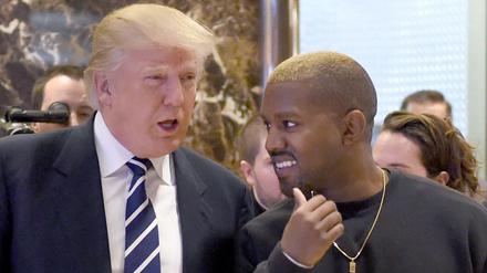 Donald Trump bei einem Treffen mit dem Rapper Kanye West.