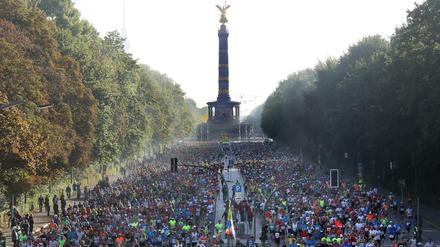 Jedes Jahr starten rund 40.000 Läufer beim Berlin-Marathon. Die Finisher des Marathon können ihre Namen ab 2019 im Tagesspiegel lesen.