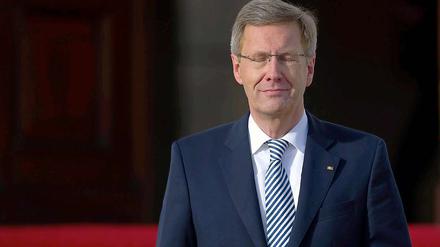 Bundespräsident Christian Wulff: zum Aussitzen entschlossen.