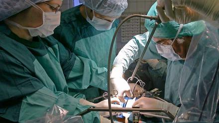 Operation zur Organentnahme in einer deutschen Klinik