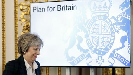 Pläne für den Brexit: Die britische Premierministerin Theresa May 