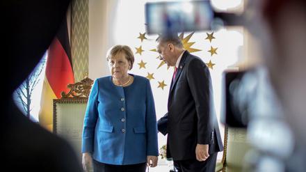 Kanzlerin Angela Merkel und der türkische Präsident Recep Tayyip Erdogan.