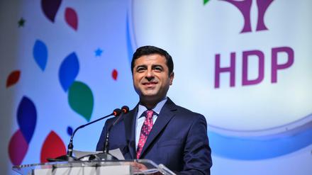 Selahattin Demirtas, damals Chef der prokurdischen HDP, in Istanbul 2015.