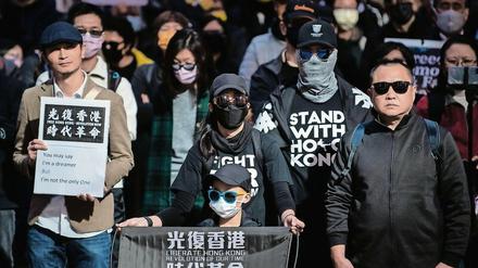 Riskant. Demonstranten protestieren in Sydney gegen Chinas Führung. 