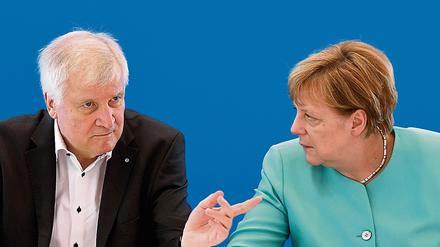 Uneins: Bayerns Ministerpräsident Horst Seehofer (CSU) und Kanzlerin Angela Merkel (CDU)