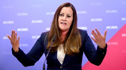 Janine Wissler, Parteivorsitzende, der Partei Die Linke, fordert ein Lobby-Screening für Mitarbeiter von Fraktionen.