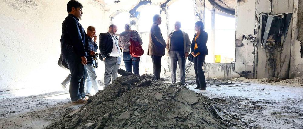 Auf die Mevlana-Moschee in Kreuzberg wurde vor einigen Wochen ein Brandanschlag verübt.