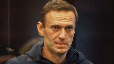 Alexei Navalny bei seiner Verurteilung vor einem Moskauer Gericht.
