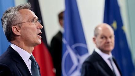NATO-Generalsekretär Jens Stoltenberg traf in Berlin auf Bundeskanzler Olaf Scholz.