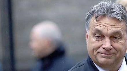 Ziemlich am rechten Rand: Ungarns Regierungschef Viktor Orban.