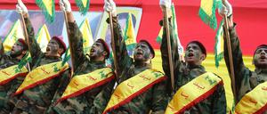 Mitglieder der libanesischen Schiitenmiliz Hisbollah.