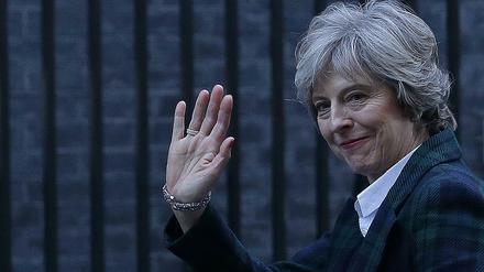 Bye-bye EU. Großbritanniens Premierministerin Theresa May nach ihrer Rede in London. 