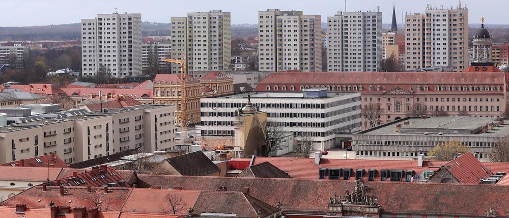 Teures Pflaster: Blick auf Potsdams Innenstadt von der Nikolaikirche aus.